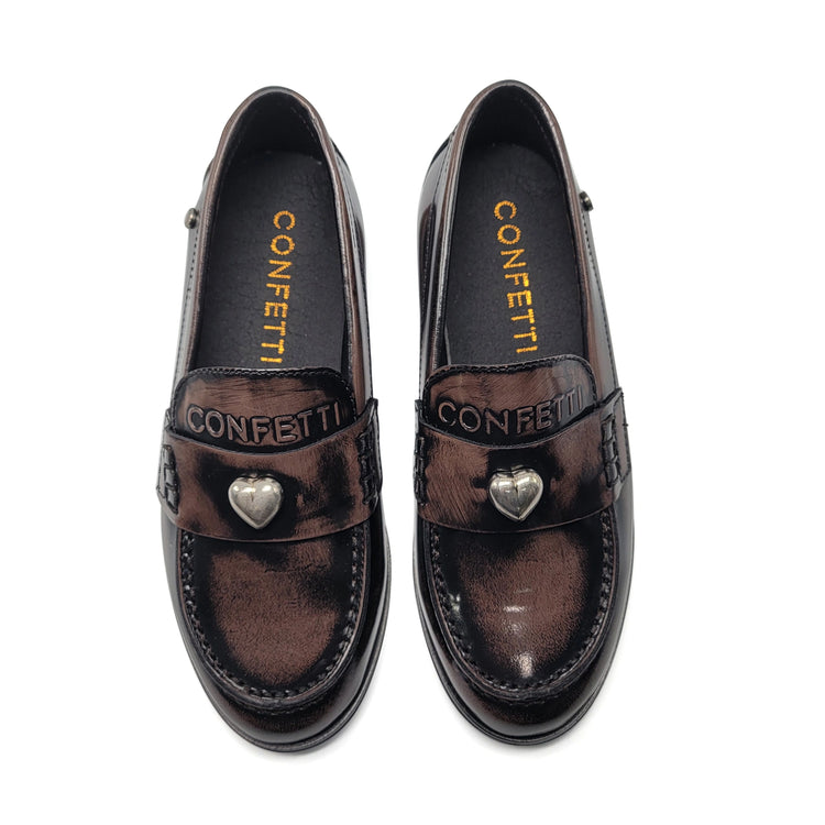 Confetti Brown Florentic Heart Loafer 6427