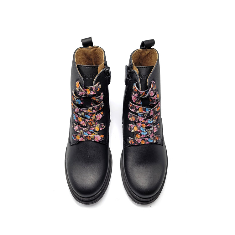 Porte Black Floral Bootie 21521