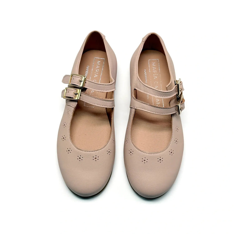 Pink mary jane shoes handmade in spain fast shipping