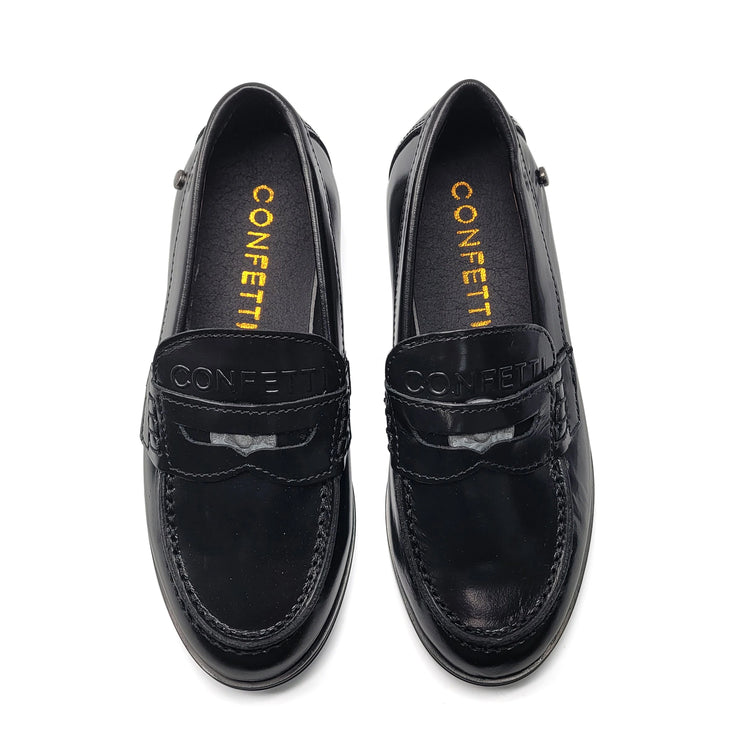 Confetti Black Florentic Penny Loafer 6427