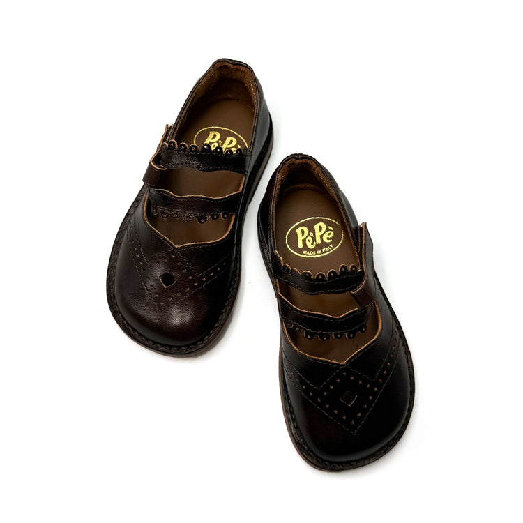 Pepe' Brushed Brown Vintage Mary Jane