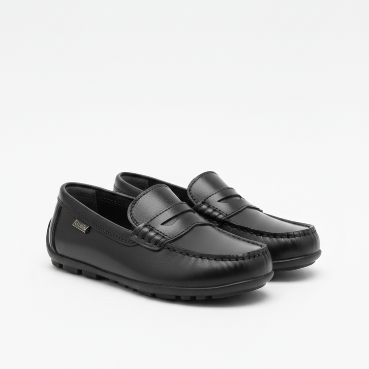 Geox Black Penny Slip On Loafer J746CA-21