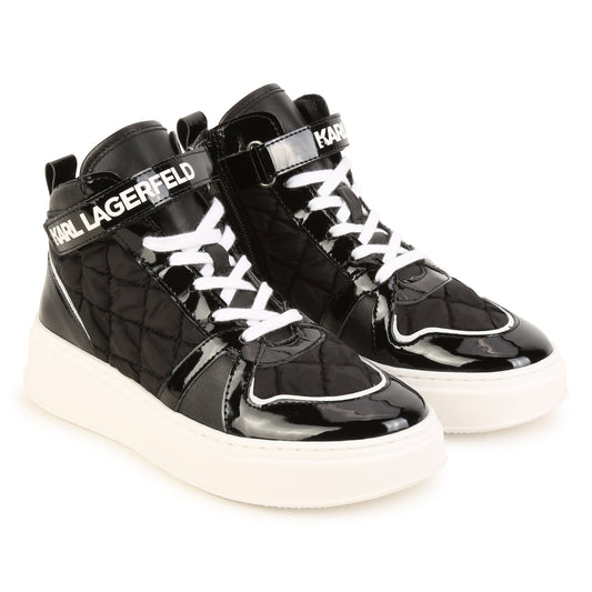 Karl Lagerfeld Black White Sneaker Z19116