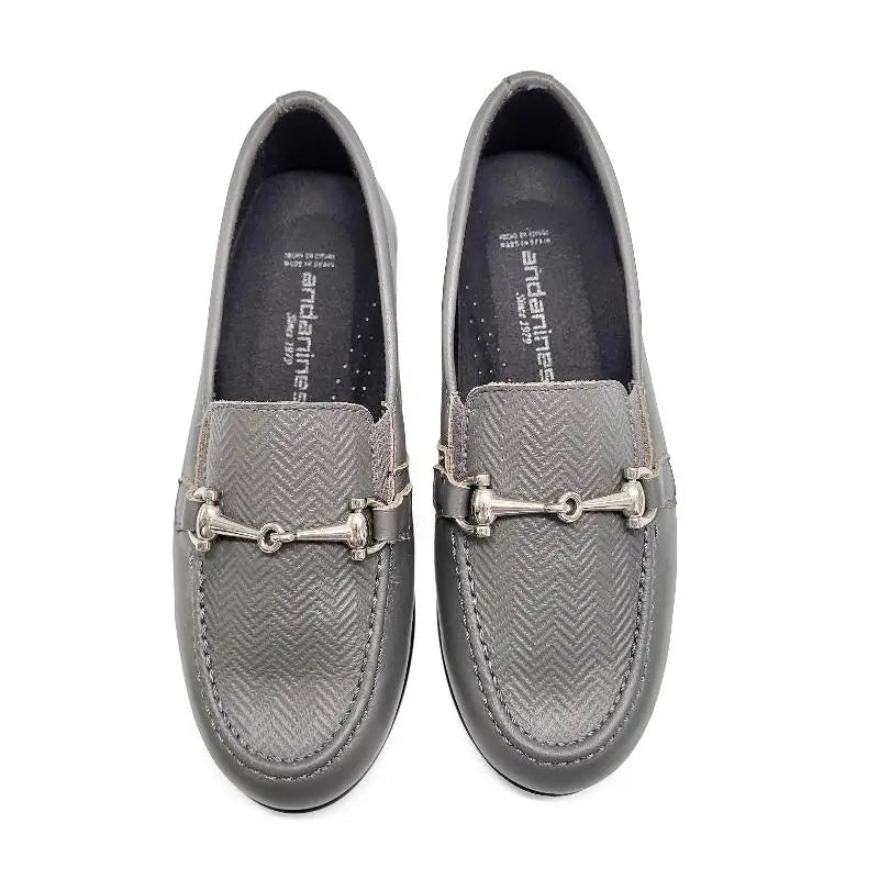 Andanines Achromatic Grey Slip on Dress Shoe 212555 - BOYS