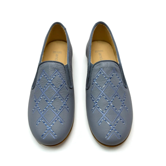 Andanines airforce blue slip on smoking shoe fast shipping