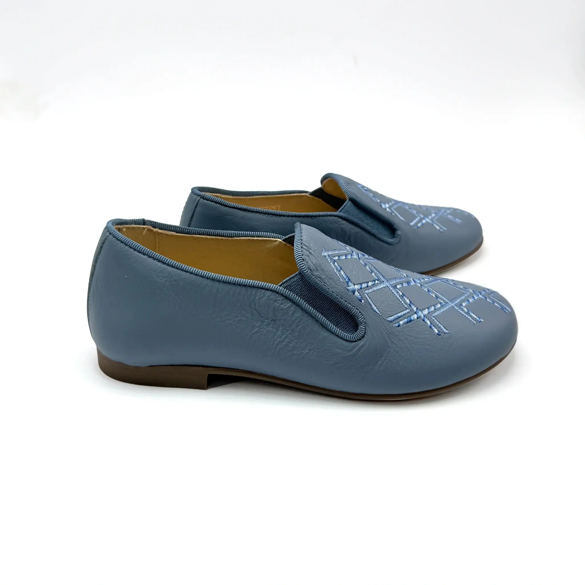 Andanines Airforce Blue Slip On Smoking Shoe 31 Andanines Airforce Blue Slip On Smoking Shoe 31