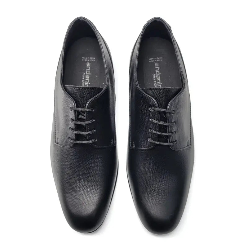 Andanines Black Saffiano Lace Dress Shoe C78005 - BOYS