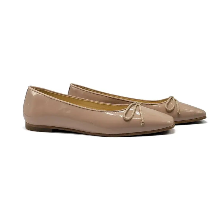 Andanines Clay Patent Bow Ballet Flat 232512 - GIRLS