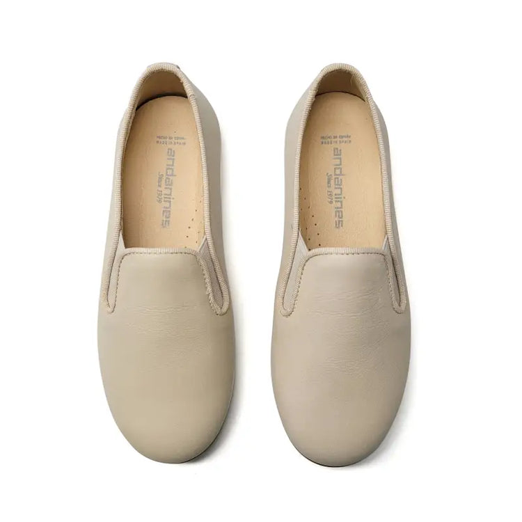 Andanines ivory smoking shoe 182447 - slip on dress shoe