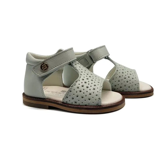 Andanines Mint Star Imprint Velcro Baby Sandal 251275 - BOYS