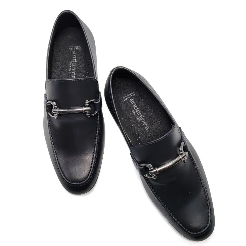 Andanines Navy Chain Slip On Loafer C77703