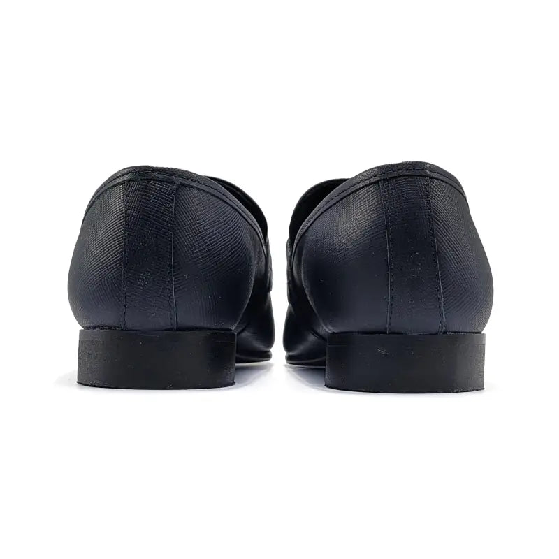 Andanines navy saffiano ribbon loafer 192776 - boys