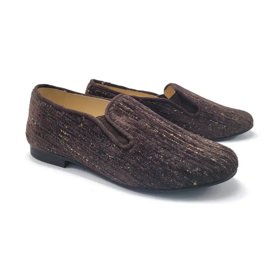 Andanines padova brown smoking shoe 182447 - slip on dress shoe