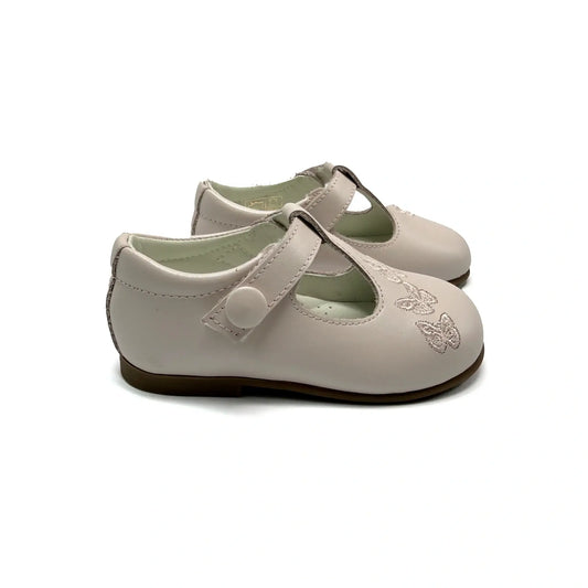 Pink butterfly baby mary jane shoes fast shipping