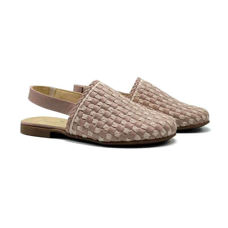 Andanines Pink Weave Slingback 251248 - GIRLS