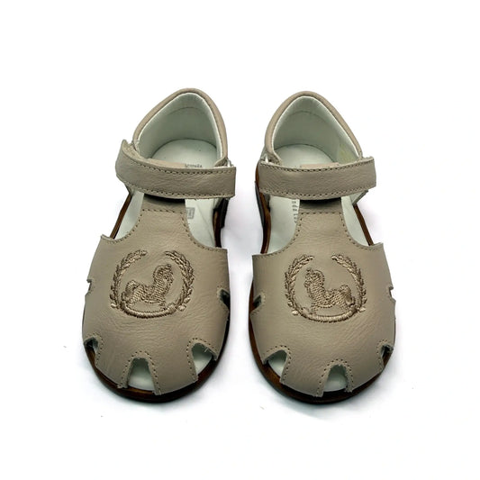 Andanines plaza taupe baby sandals fast shipping