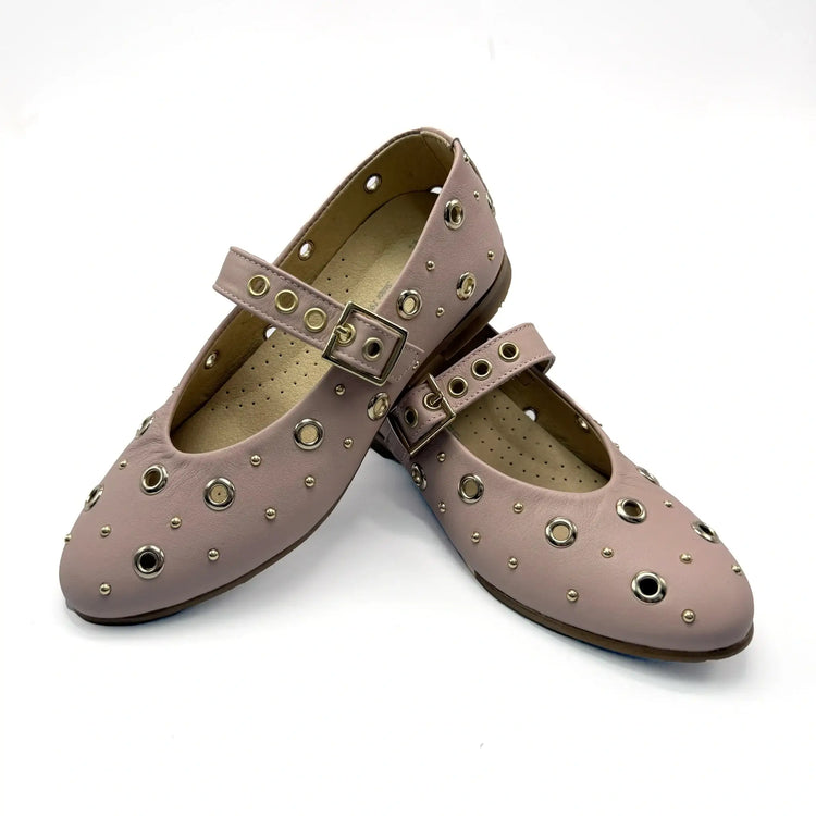 Andanines powder pink mary jane flats fast shipping