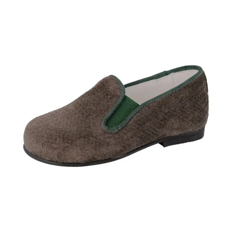 Andaninies grey suede smoking slip on 182447 - shoe