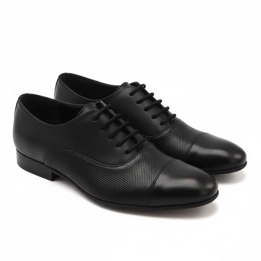 Atlanta black textured lace loafer 233 for boys | laced shoe fast shipping