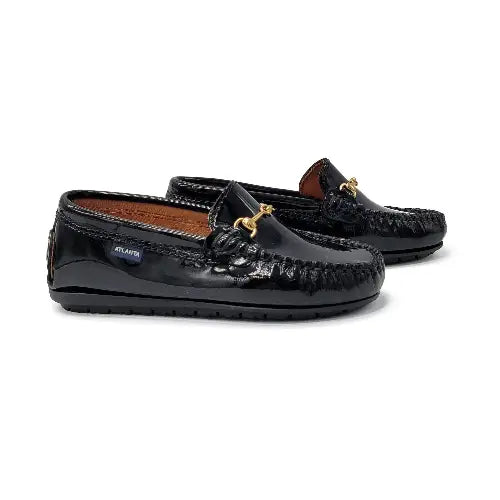 atlanta-mocassin-loafer-buckle-unisex-black