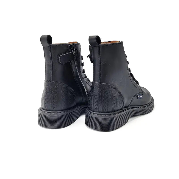 Atlanta mocassin black smooth bootie 01d - boot