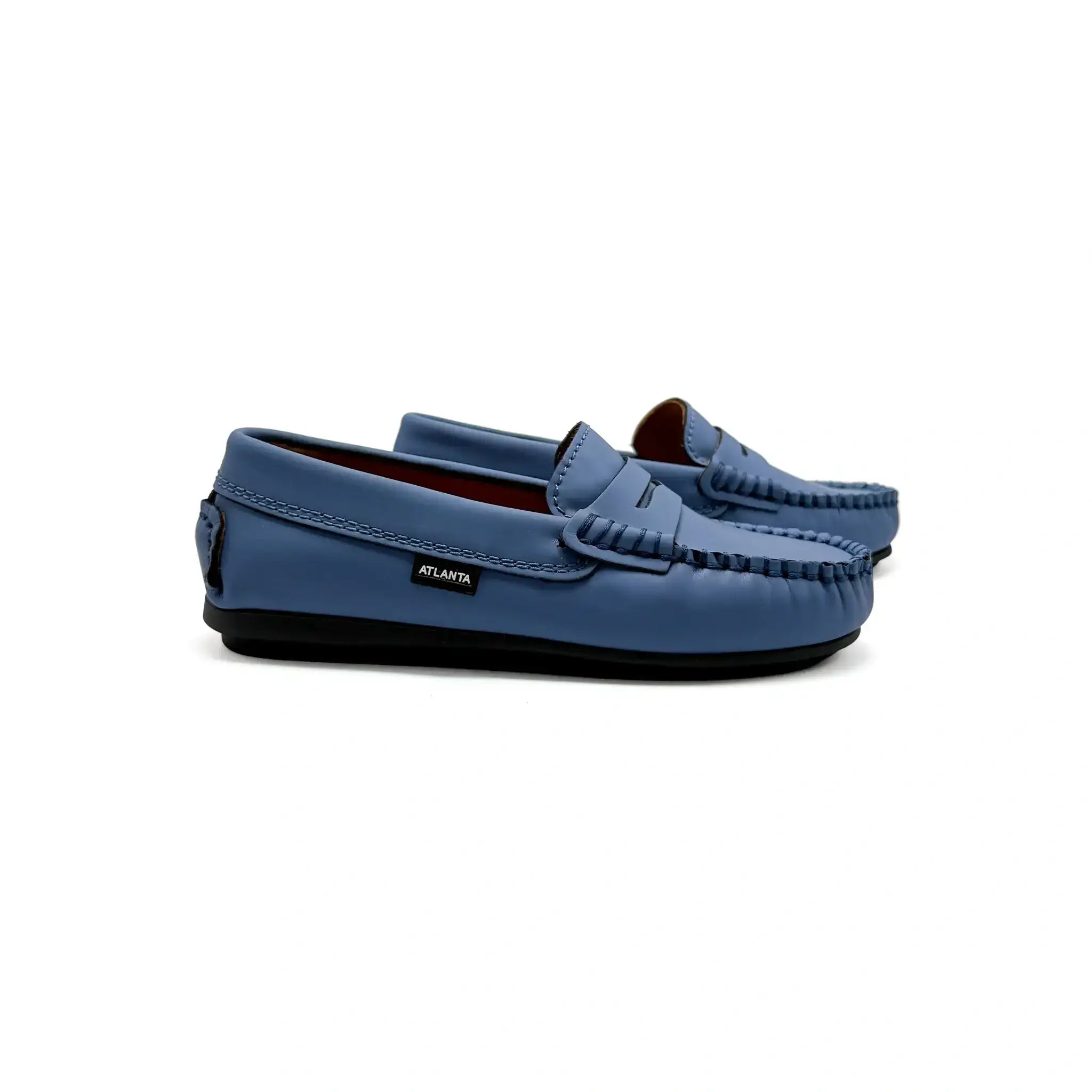 Premium Atlanta Mocassin Blue Jean Penny Loafer Gum Rubber Sole 38