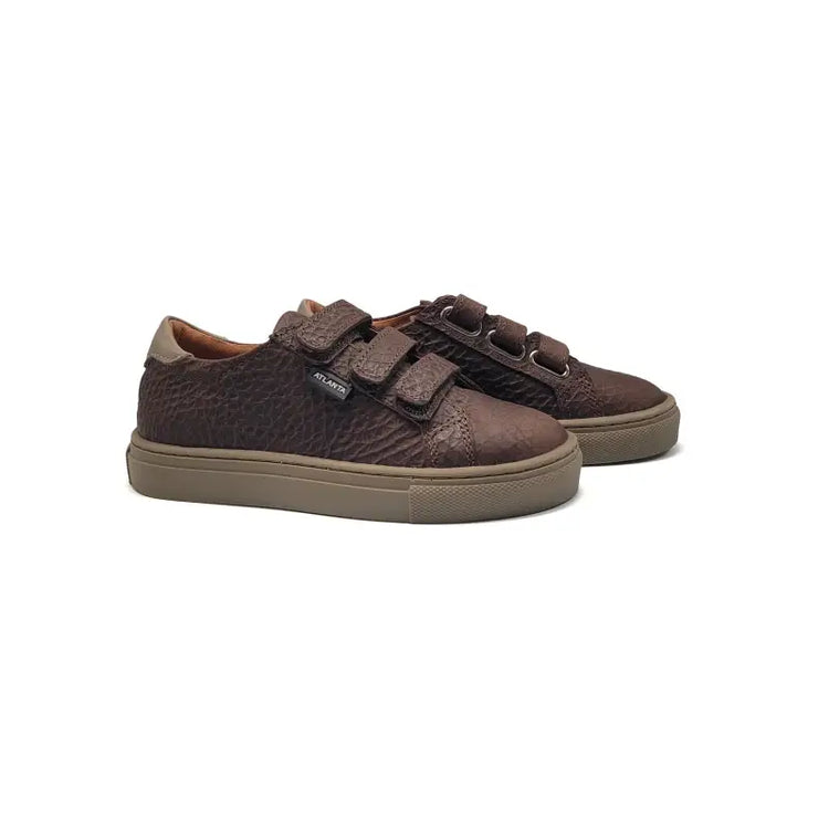 Atlanta mocassin brown burnt sugar velcro sneaker 523 - velcro sneaker