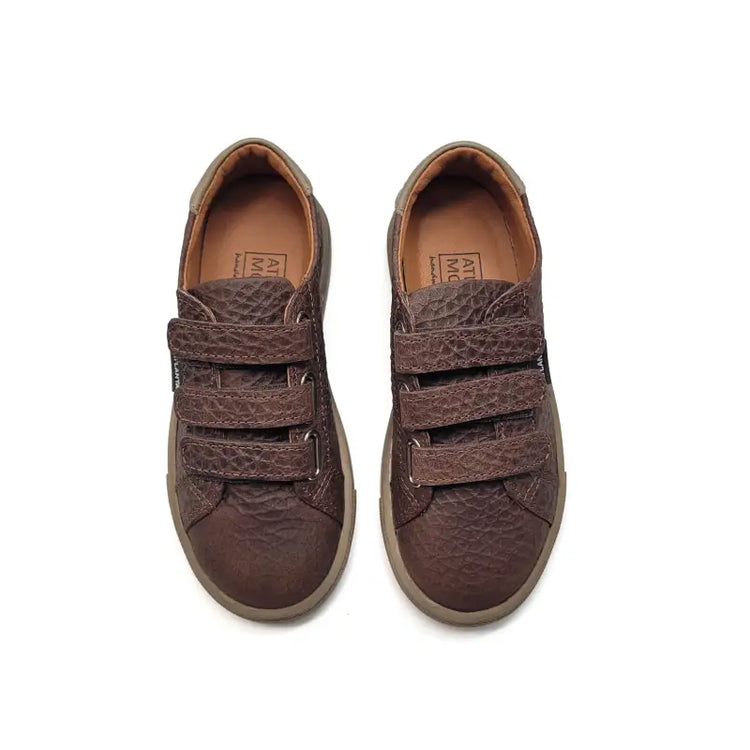 Atlanta mocassin brown burnt sugar velcro sneaker 523 - velcro sneaker