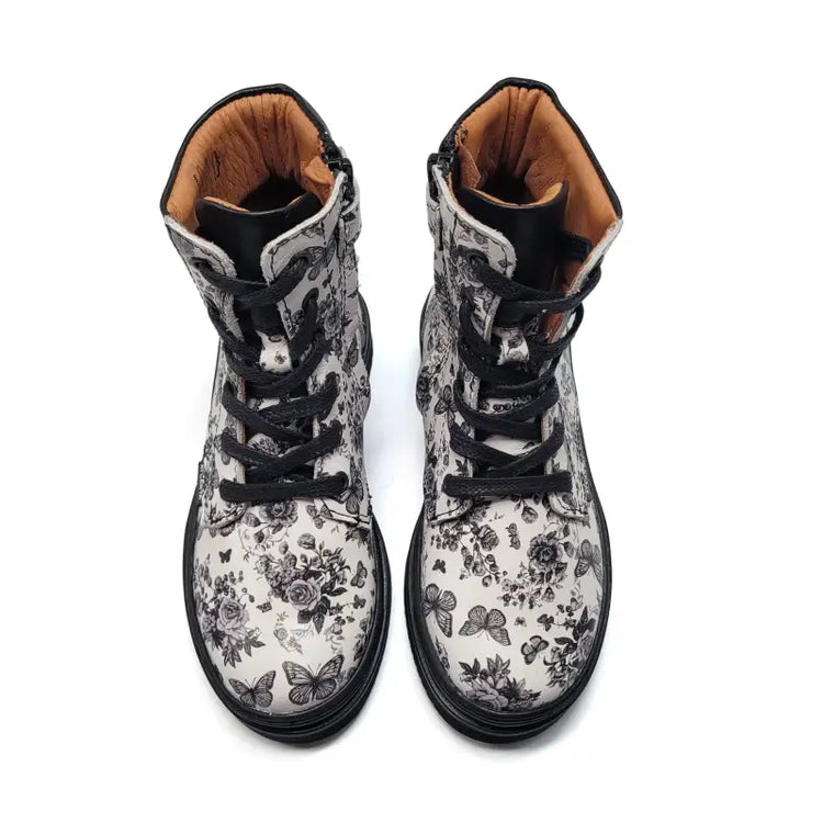 Atlanta mocassin butterfly print boot 111c