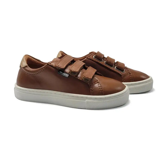 atlanta-mocassin-camel-smooth-3-strap-sneaker-523-girls