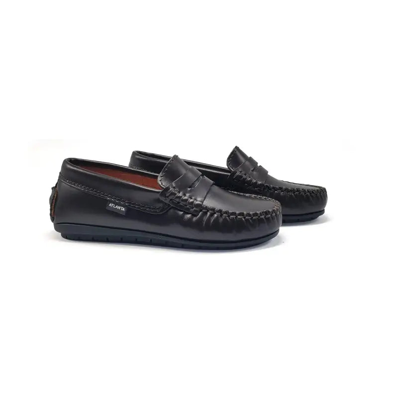 Atlanta mocassin chocolate glace penny loafer 032