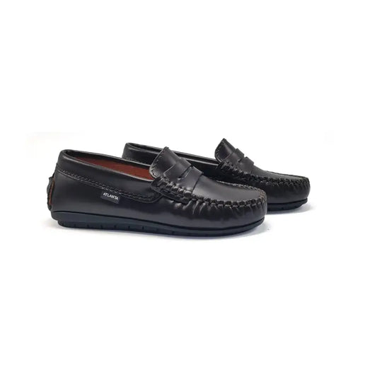 Atlanta mocassin chocolate glace penny loafer 032