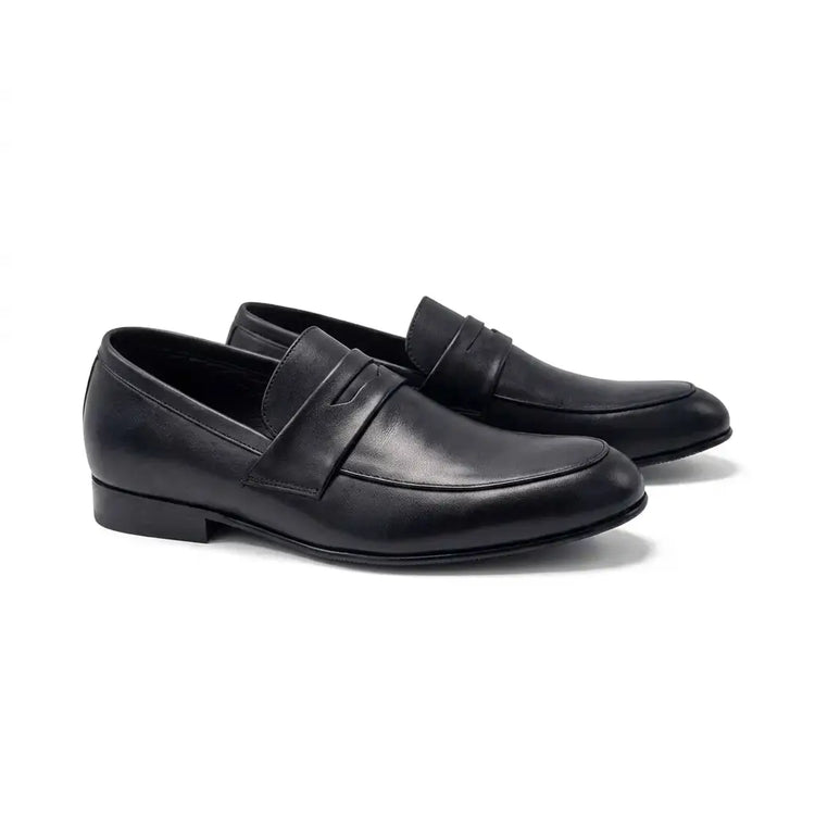28 atlanta mocassin classic black penny loafer | kids leather loafers fast shipping
