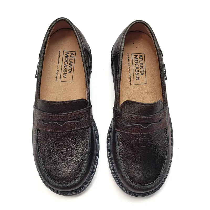 Atlanta mocassin cognac crossfire loafer 719k - chunky