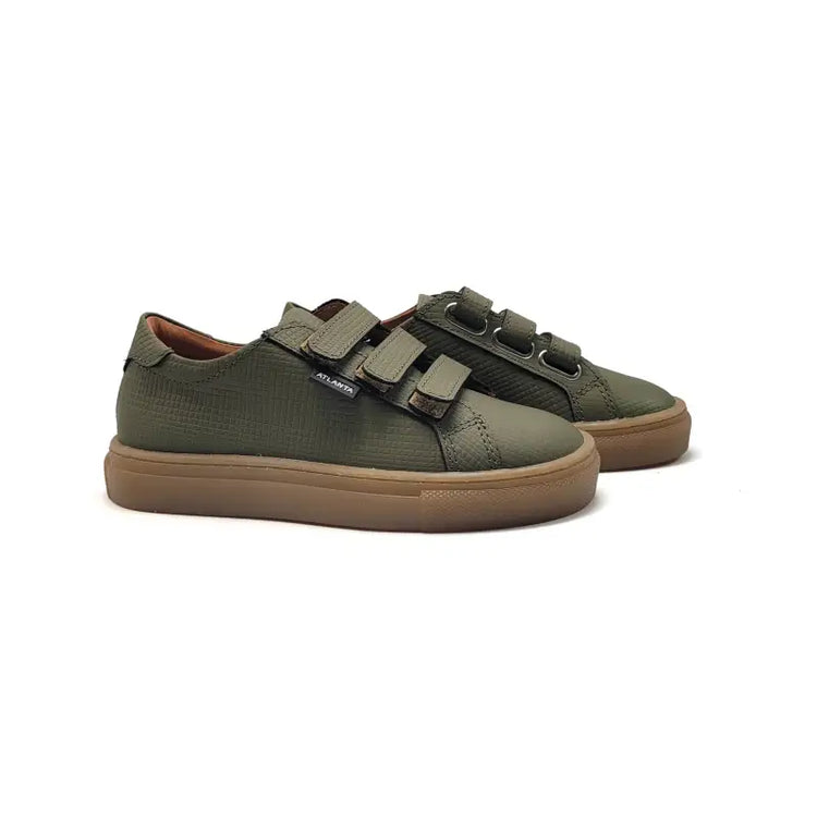 Atlanta mocassin green earth gomatti velcro sneaker 523 - velcro sneaker