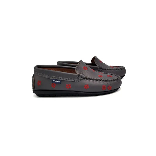 Atlanta mocassin grey garden slip on moccasin 015 - loafer