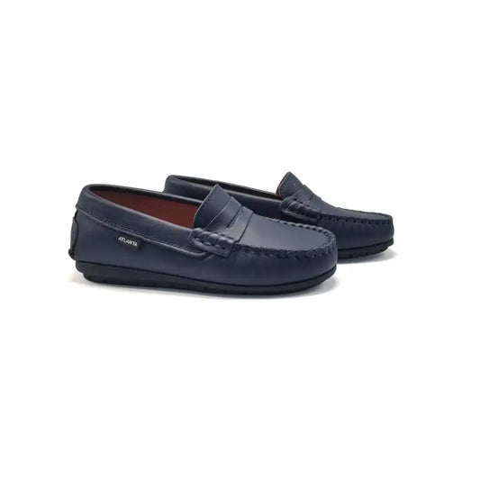 Atlanta mocassin navy penny loafer 032