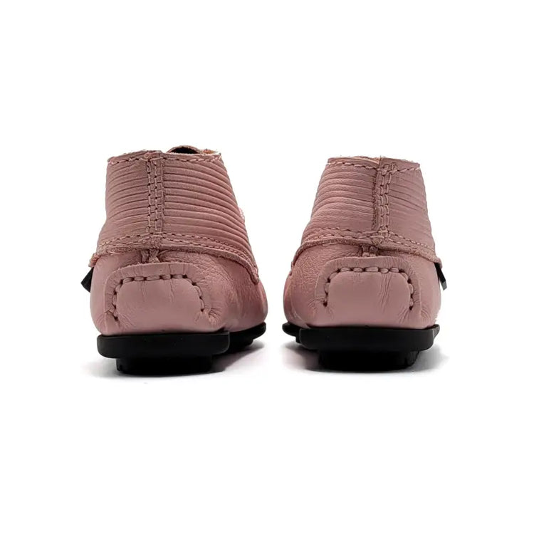 Atlanta Mocassin Piglet Pink Leather Bootie 073 - FIRST WALKER