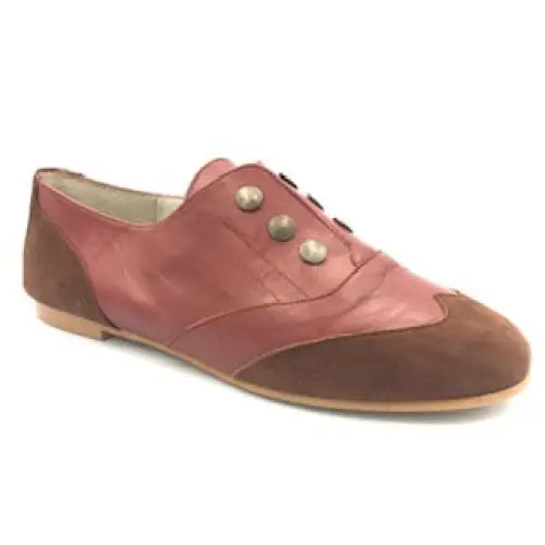 Belle chiara harold rust leather suede oxford - girls