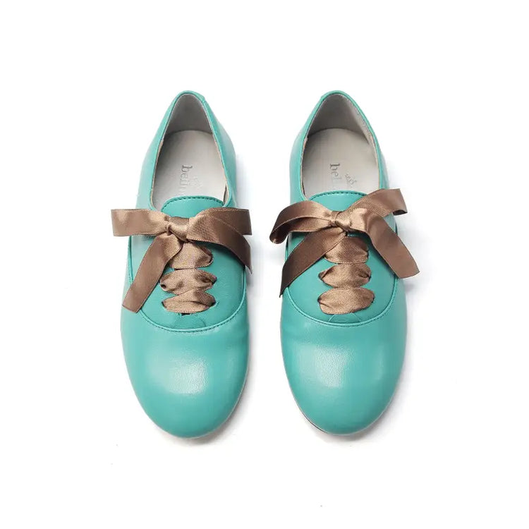 Bellusa sea foam green lace up oxford. ***final sale - oxford