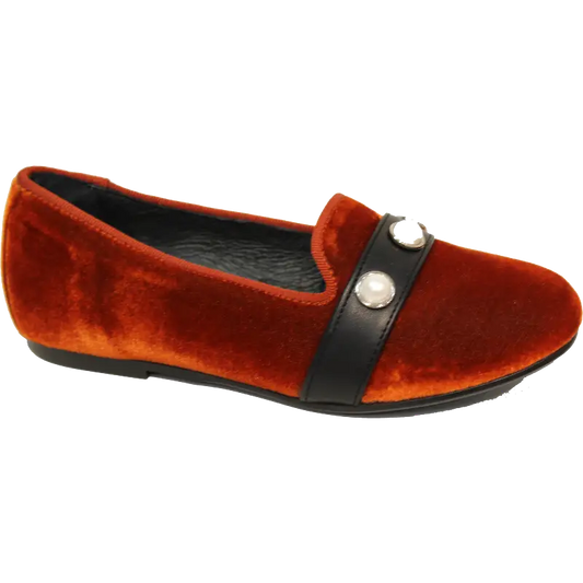 blublonc-orange-velvet-slipon-girls