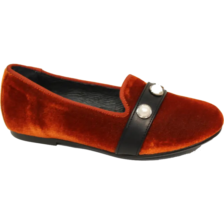 blublonc-orange-velvet-slipon-girls