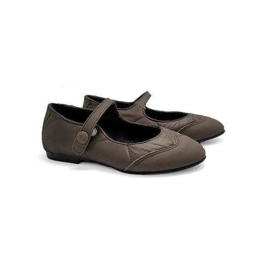 Blublonc Celiax Khaki Green Soapstone Mary Jane - 22 - GIRLS
