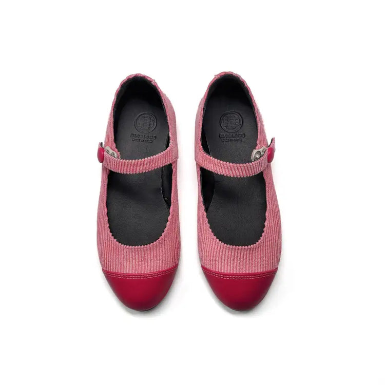 Blublonc-codi-mary jane - berry ribbed - maryjane