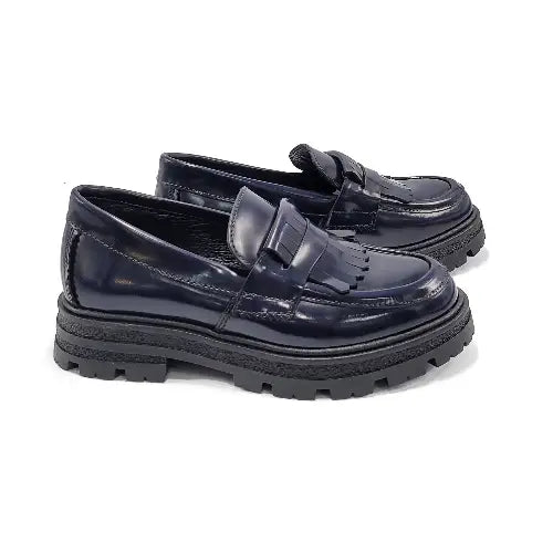 blublonc-heidi-navy-burst-fringe-chunky-loafer-girls