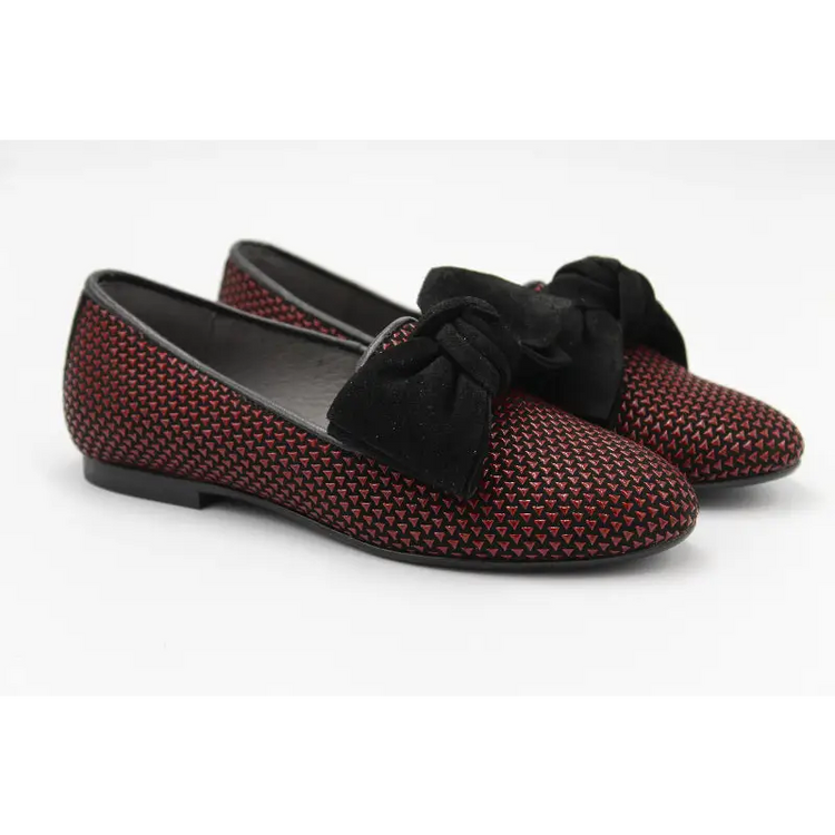 blublonc-red-slipon-black-bow-girls