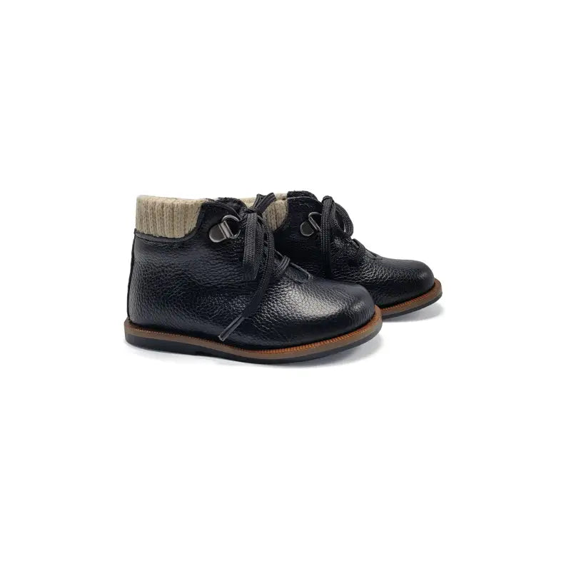 Blublonc rio black olive baby bootie - first walker