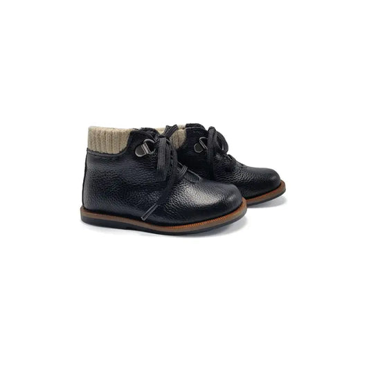 Blublonc rio black olive baby bootie - first walker