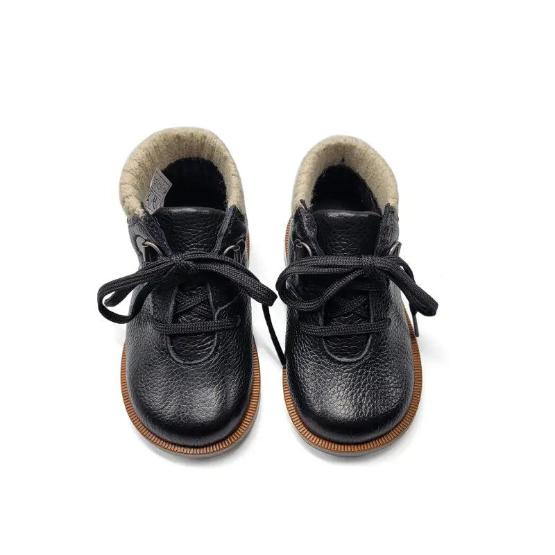 Blublonc rio black olive baby bootie - first walker
