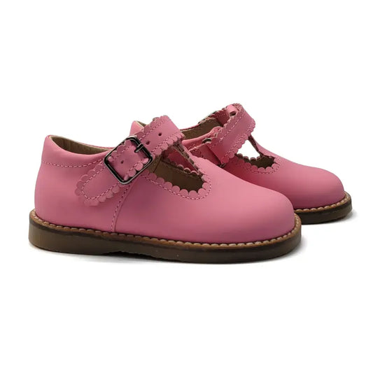 Blublonc Sela Bubblegum Pink T-Strap First Walker